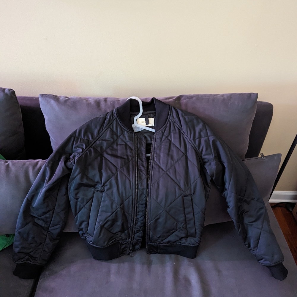Tna Golden Quilted Bomber - Xxs Black